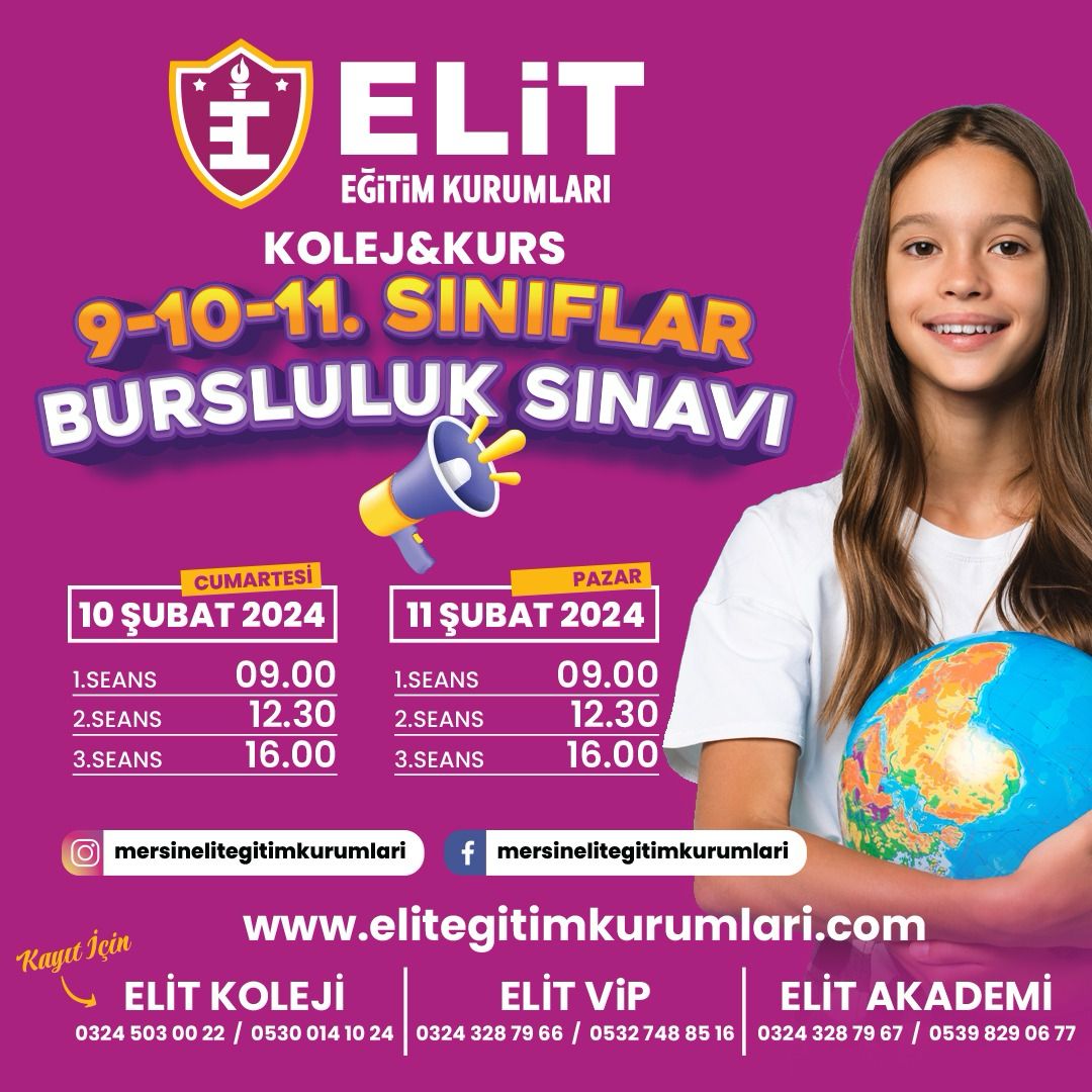 9-10-11 SINIFLAR BURSLULUK SINAVI