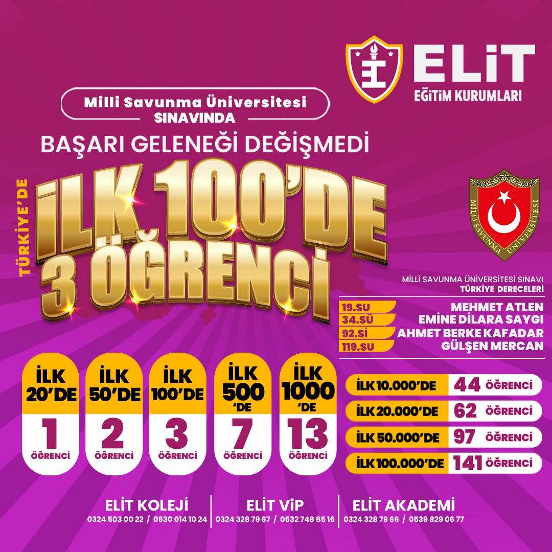 BAŞARI GELENEĞİ DEĞİŞMEDİ.